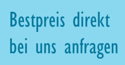 Button Anfrage blau